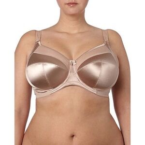 Goddess Keira Bra Nude Full Coverage Satin Comfort High Support Underwire Sz 38I